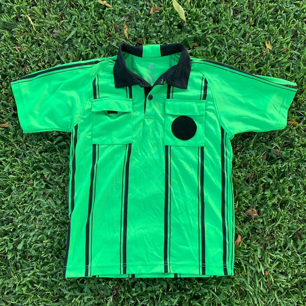 GREEN SOCCER REFEREE JERSEY